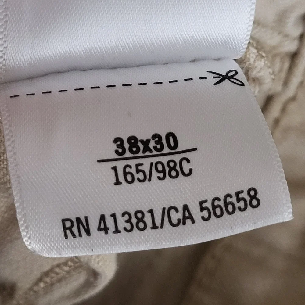 Polo Ralph Lauren Varick Slim Straight Pants Mens 38x30 Tan Khaki Chinos Stretch